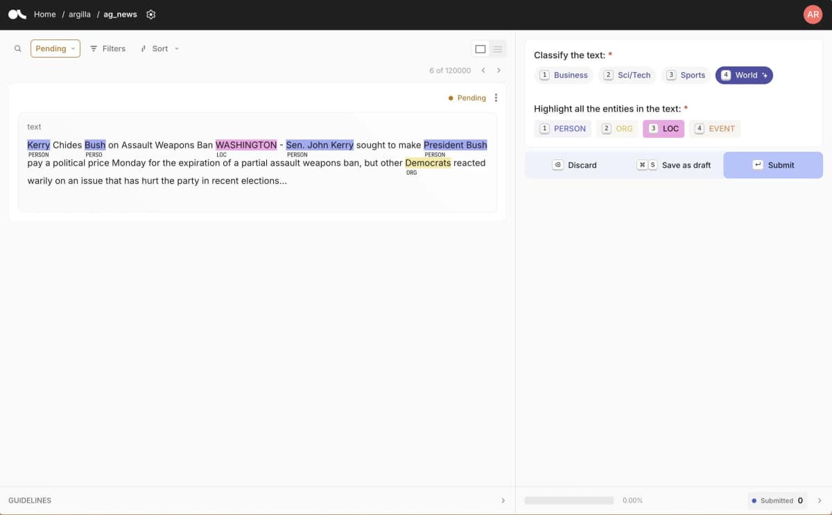 Enterprise text annotation services for NLP, Named Entity Recognition (NER), sentiment analysis, document classification, intent annotation, chatbot datasets, and Large Language Model (LLM) training.